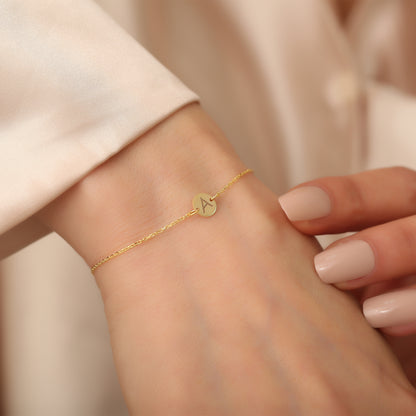 925 Ayar Gümüş Harfli Bileklik